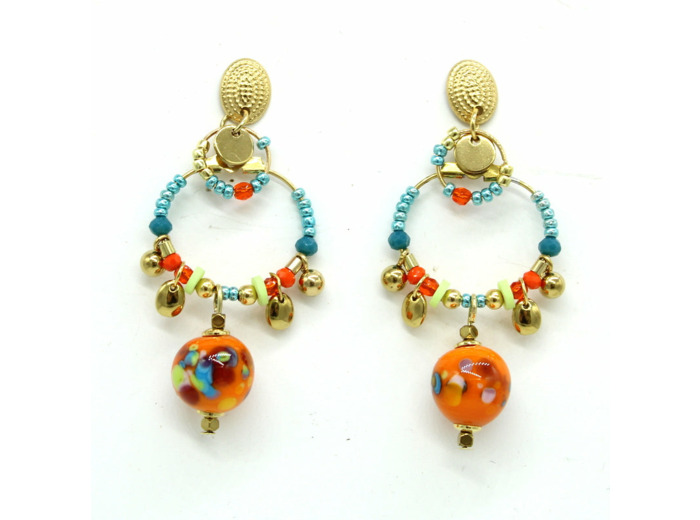 Boucles d'oreilles pampilles PAPAYA