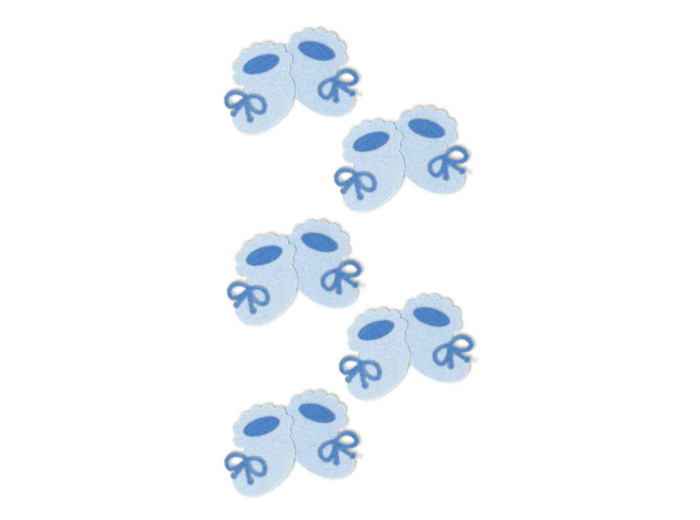 Stickers 3D "Chaussons bleus"