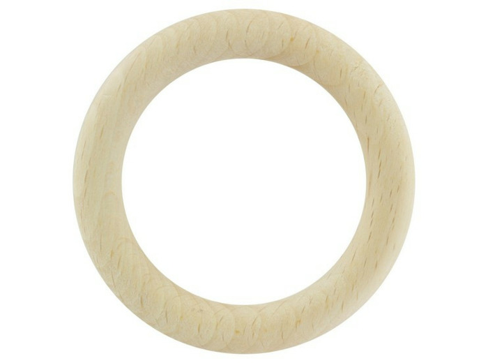 Anneaux de dentition en bois
