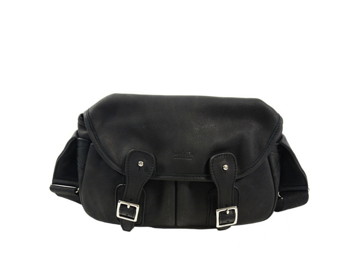 Berthille Mini Pêche Sac Croisé Cuir Gras Noir