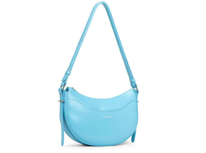Lancaster Suave Ace Sac Demi Lune 433-28 Bleu Atoll