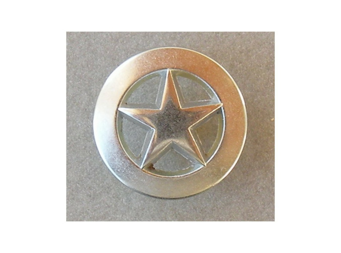 Bouton métal étoile
