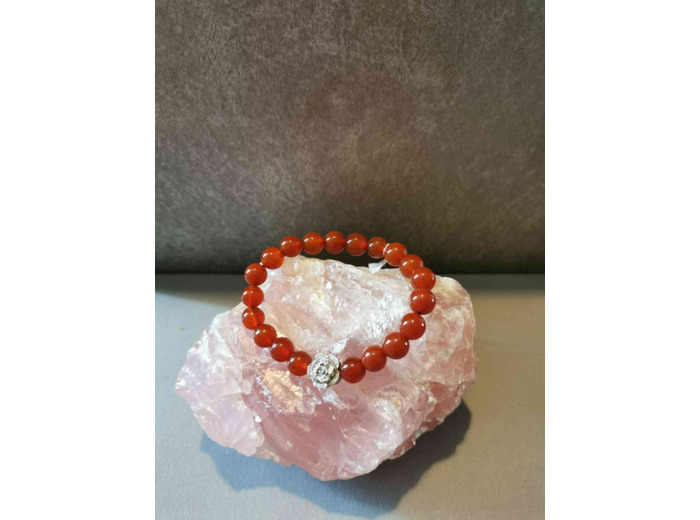Bracelet Cornaline 8mm ref : OLPA1156