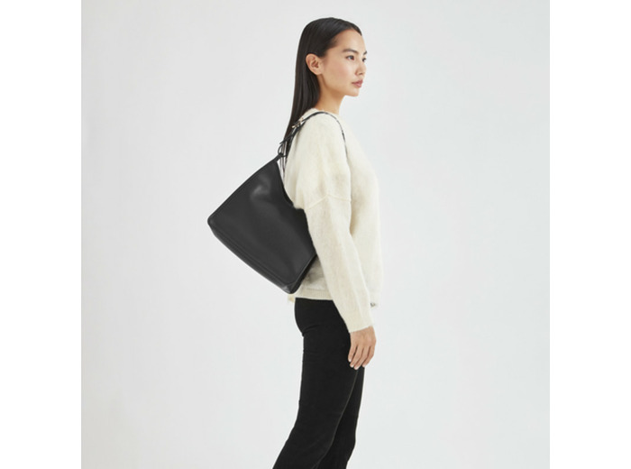 Longchamp Le Foulonné Sac Porté Épaule Noir