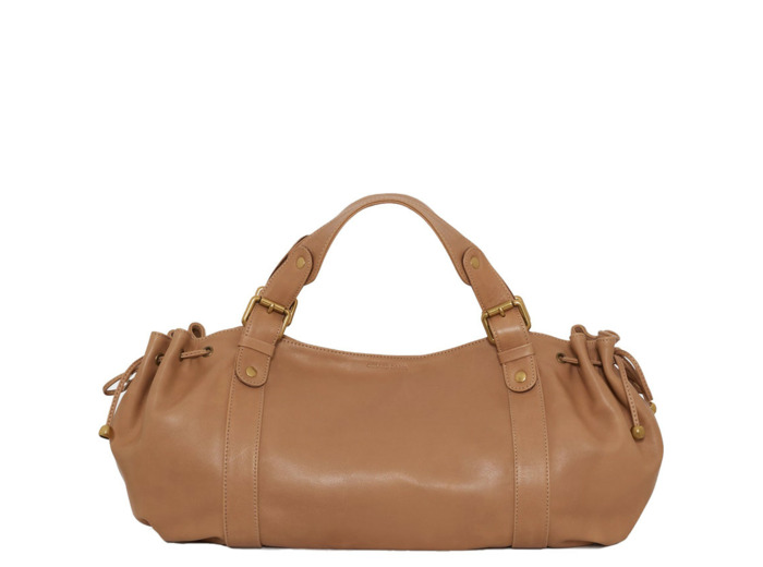 Gérard Darel Le 24 Heures Sac À Main En Cuir Caramel