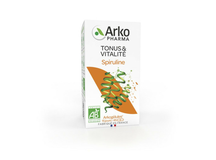 Spiruline Bio 45 Gelules Arkogélules Arkopharma