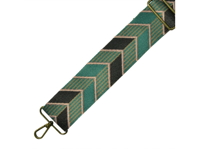 Farfouillette Accessoires bandoulière 5cm Rayé vert et noir