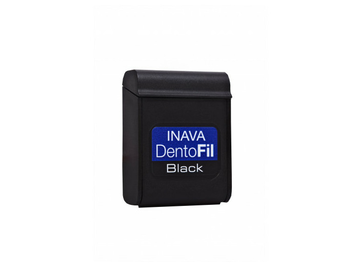 Black Fil Fin Cire Dentaire 50m Dentofil Inava