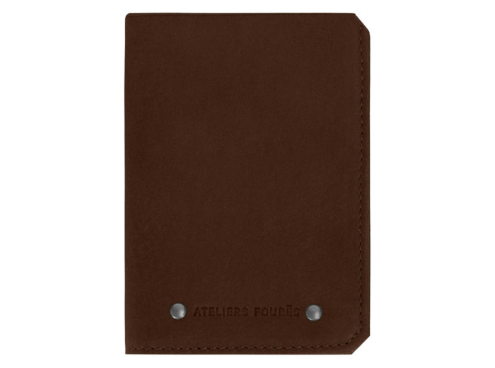 Ateliers Fourès Baroudeur Portefeuille Européen Achille F949 Cognac