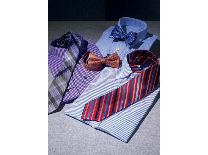 Patron de gilet, ceinture, pochette et cravates - Vogue 9073