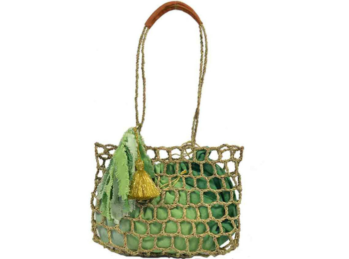 Virginie Darling Seaside Square Panier Lime