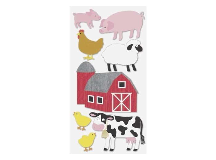 Stickers 3D "Animaux de la ferme"