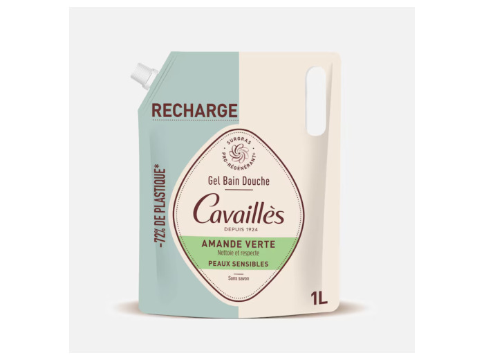 CAVAILLES ECO RECHARGE AMANDE VERTE 1L