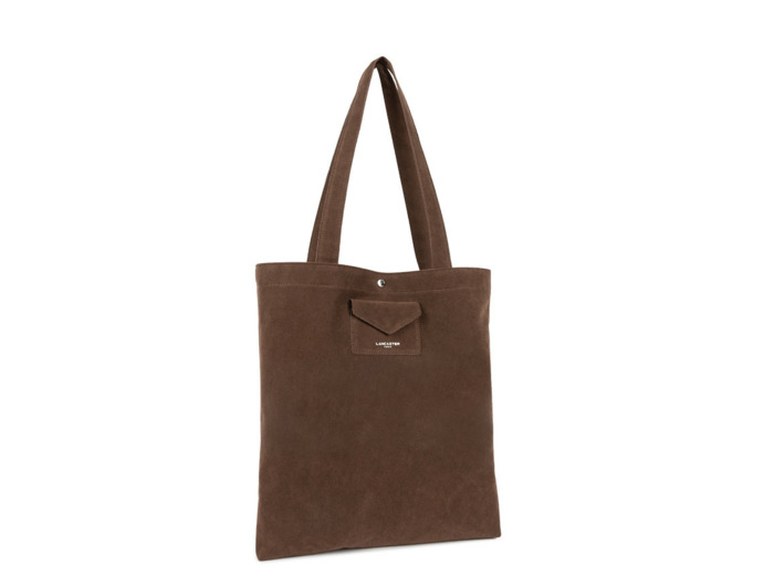 Lancaster Suedine KBA Tote Bag Marron
