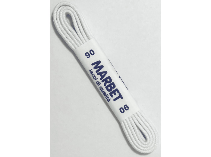 Lacets de chaussures ronds 90 cm blanc