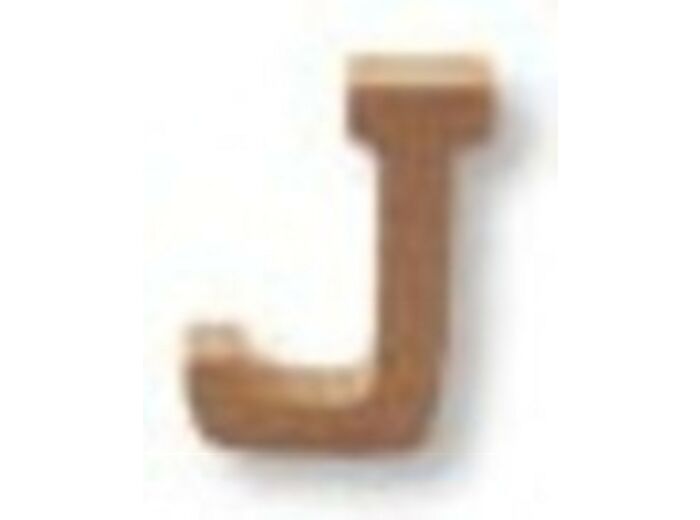 Lettre "J" Mdf - Hauteur : 45 mm