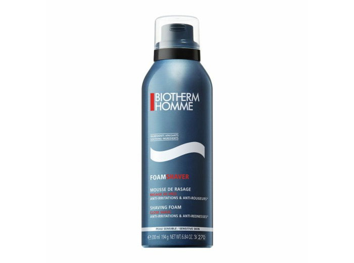 Mousse de Rasage 200ml FoamShaver Homme Peaux Sensibles Biotherm