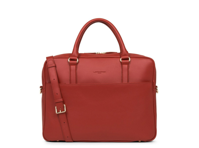 Lancaster Mademoiselle Sac Porte Documents Femme à 1 compartiment 573-76 Rouge