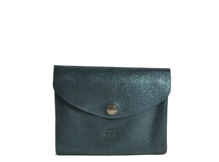 Mila Louise Monylx X Porte-Monnaie cuir Pailleté Vertigo