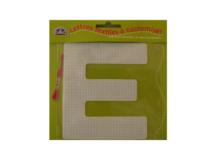 Lettre DMC textile à customiser E