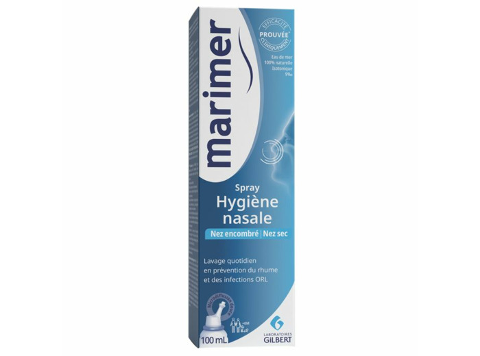 Spray Hygiene Nasale 100ml Spray Nasal Nez encombré et nez sec Marimer