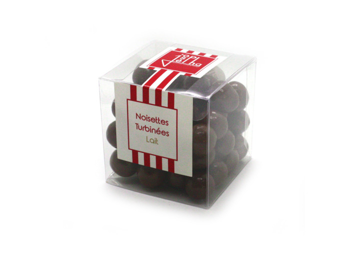 Noisettes turbinées chocolat au lait - Cube 150g
