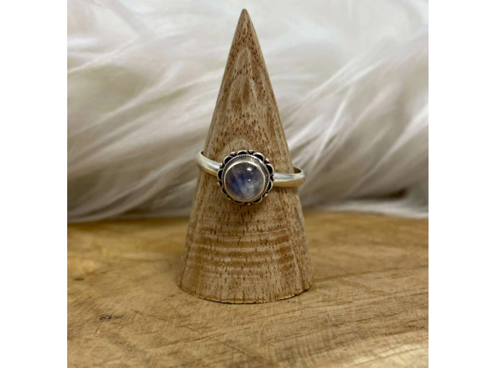 Bague Labradorite Blanche argent