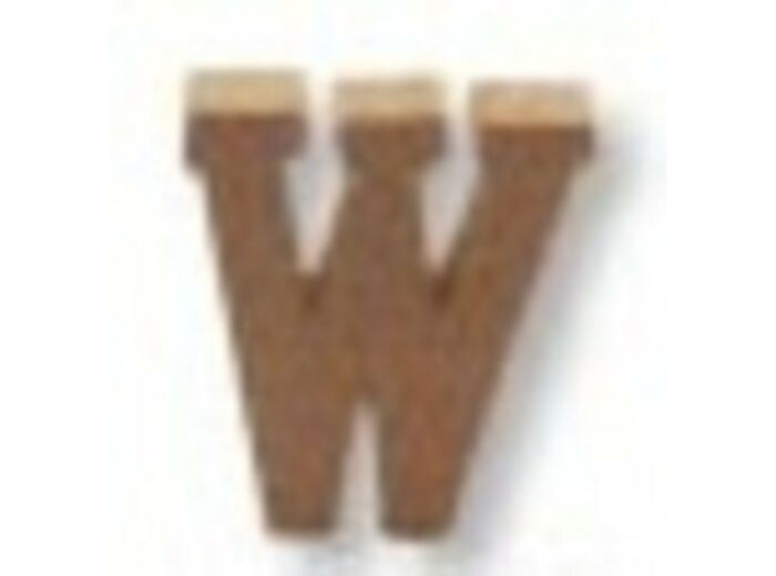 Lettre "W" Mdf - Hauteur : 45 mm