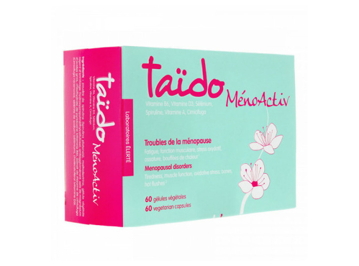 MénoActiv Troubles de la Ménopause 60 gélules végétales Taïdo