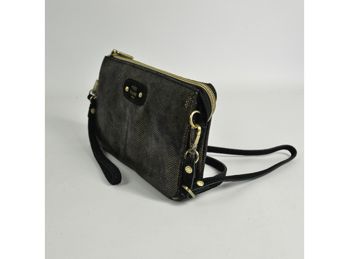 Mila Louise Mira IG Petit Sac Trotteur et Pochette Noir