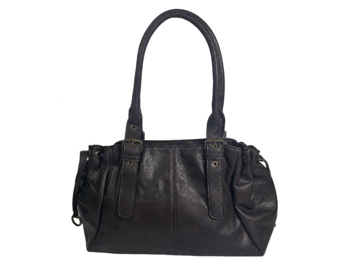 Farfouillette Sac Shopping Effet Grainé Moka