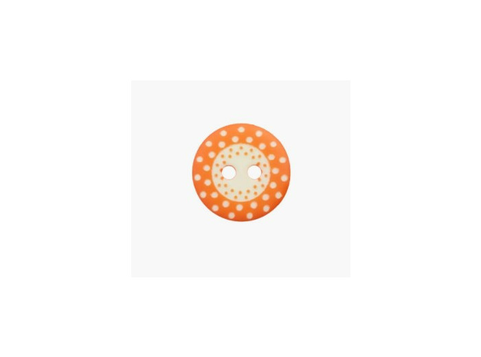 Bouton orange 15 mm