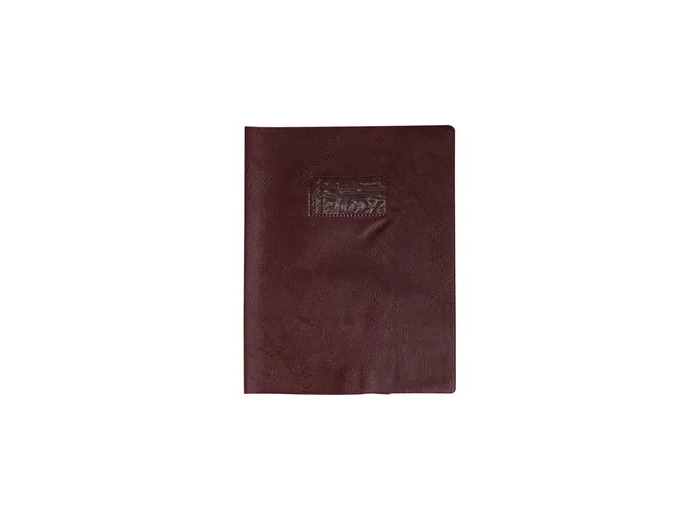 Protège-cahier "Grain cuir" - 17x22 - Marron