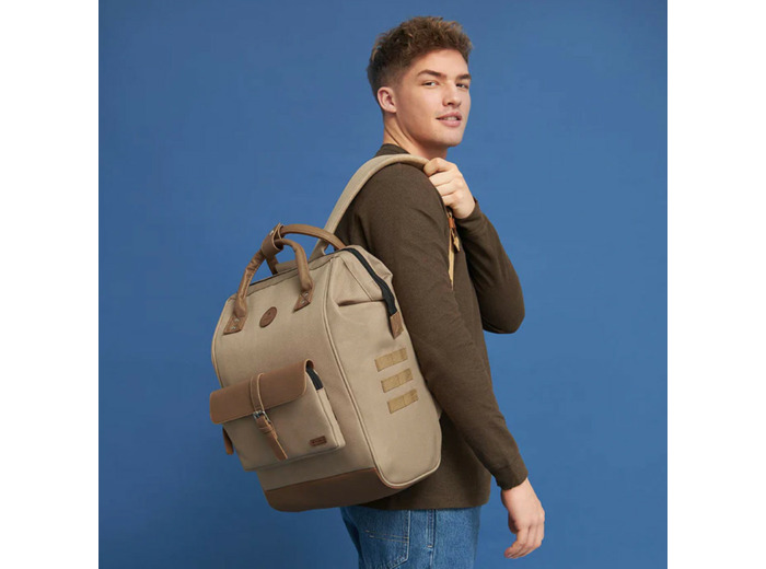 Cabaïa Large Kuala Lumpur Sac à Dos 15" Beige