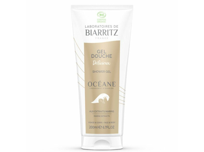 Gel douche Délicieux Bio 200ml Soins Océane aux Extraits Marins Laboratoires De Biarritz