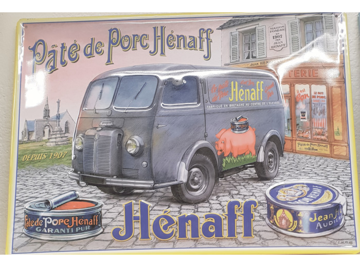 Tôle imprimée relief pâté Henaff