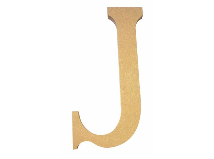 Lettre "J" Mdf - Hauteur : 220 mm