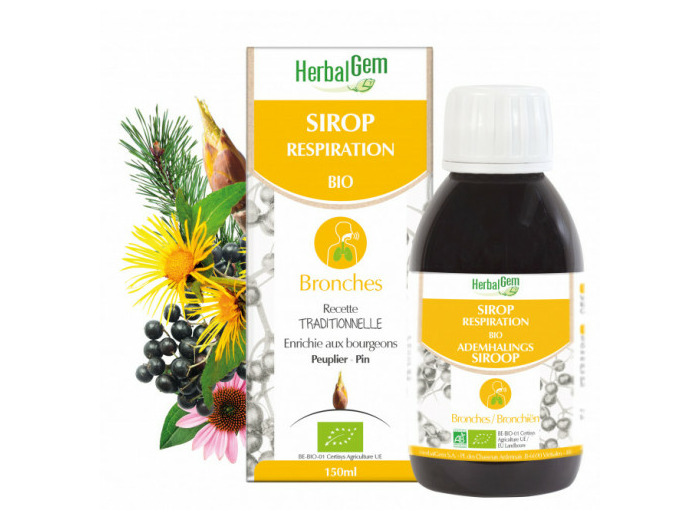 Sirop Respiration Bio Bronches 150ml Herbalgem