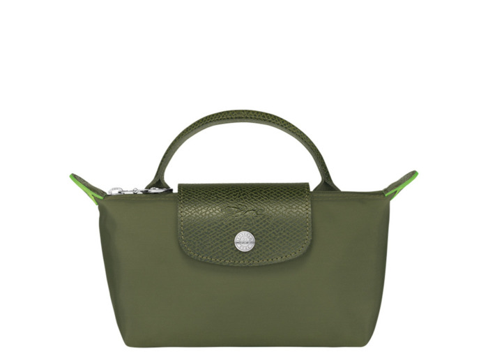 Longchamp le Pliage Green Trousse Cosmétique Avec Poignée Forêt