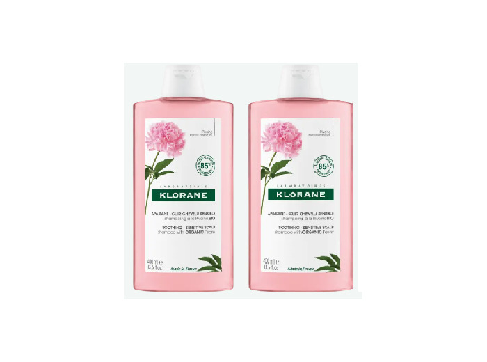 KLORANE DUO SHAMP PIVOINE 2X400ML