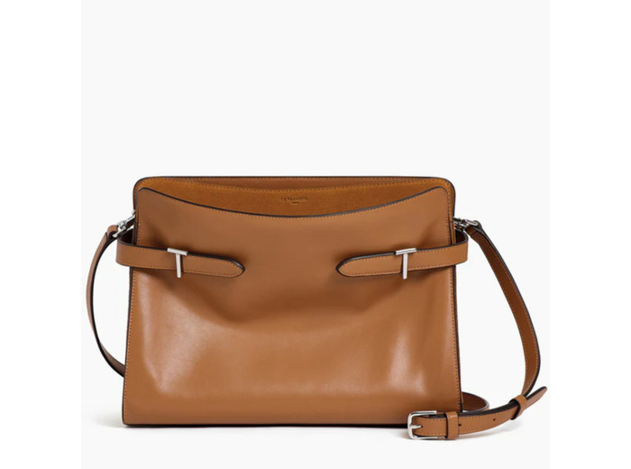 Le Tanneur Emilie Grand Sac Cabas Porté Epaule En Cuir Lisse et Nubuck  Tan