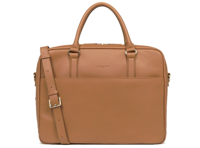 Lancaster Porte Documents Femme à 2 compartiments Camel