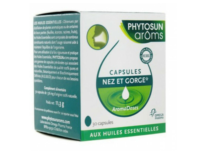 Nez Et Gorge Aroms 30 Capsules Phytosun Aroms