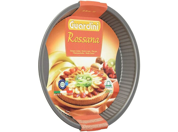 Guardini ROSSANA Moule à tarte 28 cm Acier antiadhésif Rouge Diamètre 28 cm 28 cm Ligne Rossana