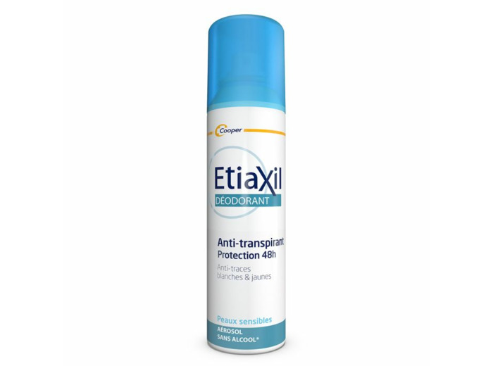 Anti Transpirant 48h Aerosol Aisselles Anti Traces Blanches Et Jaunes 150ml Déodorant Etiaxil