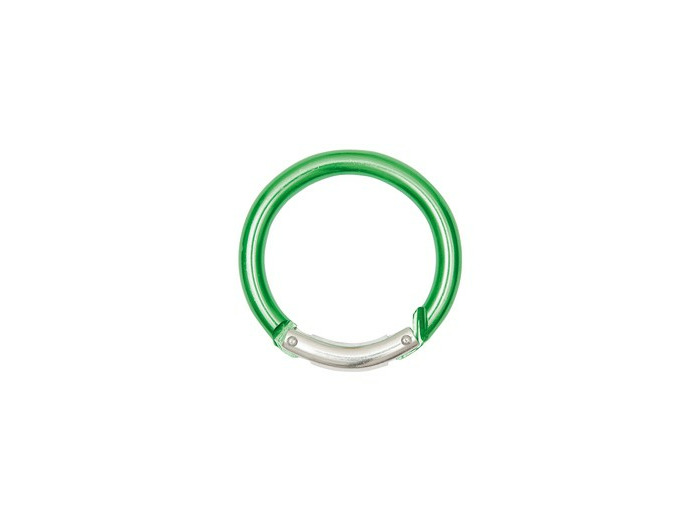 Porte clef mousqueton carabinier rond vert