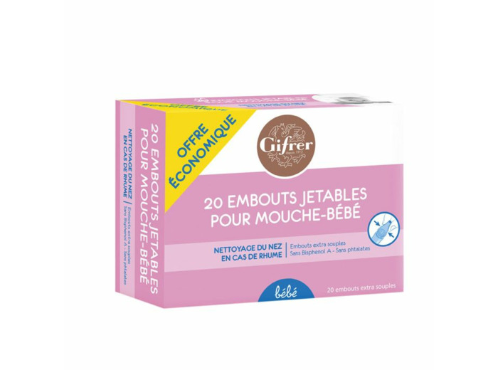 Recharge 20 Embouts Mouche-bebe X20 Embouts Gifrer