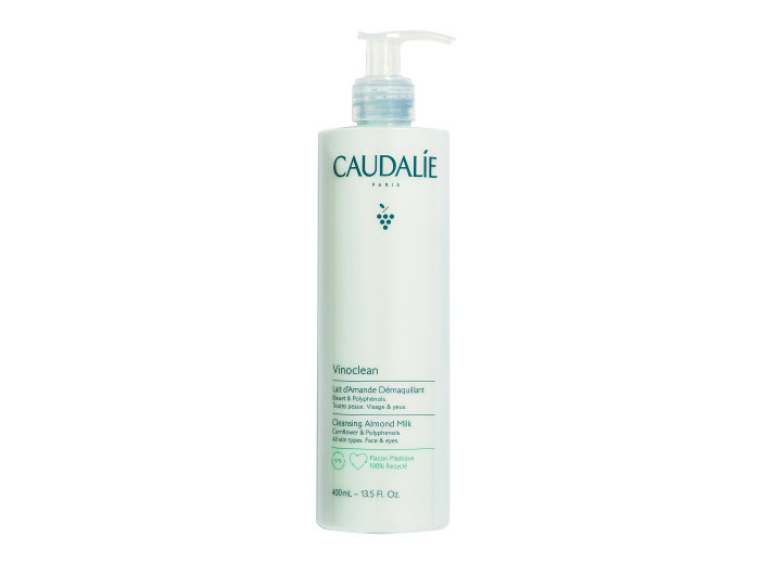 Lait d'Amande Démaquillant 400ml Vinoclean Visage Et Yeux Caudalie