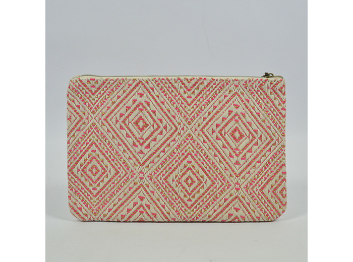 Mila Louise Poch GM LOS Trousse de Sac et Cosmétique Losanges Cassis