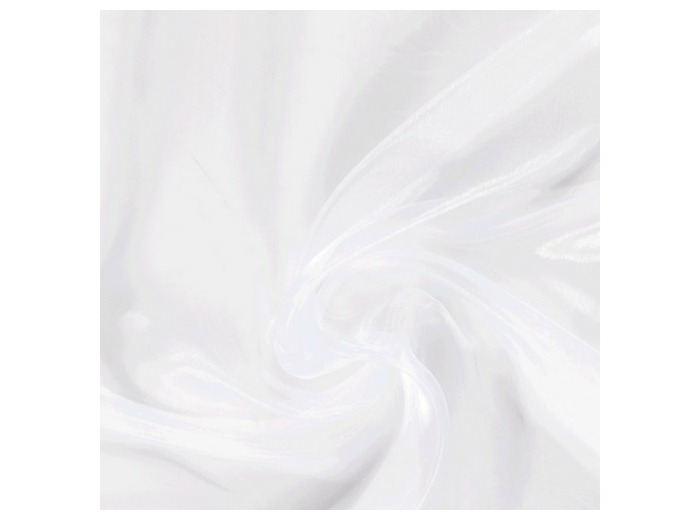 Tissu organza blanc